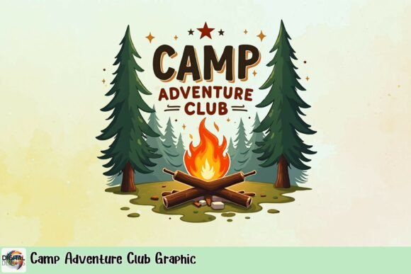 Camp Adventure Club Graphic: Igniting Outdoor Design