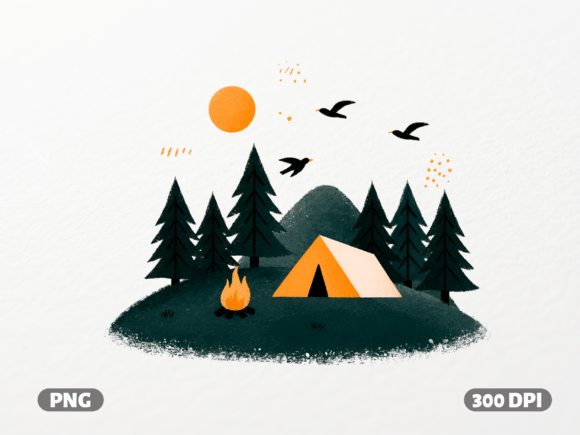 Camping Adventure Forest PNG: A Designer's Guide to Outdoor Aesthetics