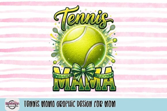 Celebrate Tennis Moms: A Dynamic Graphic Design for Custom Gifts