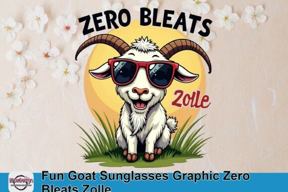 Fun Goat Sunglasses Graphic: Zero Bleats Zolle Design Guide
