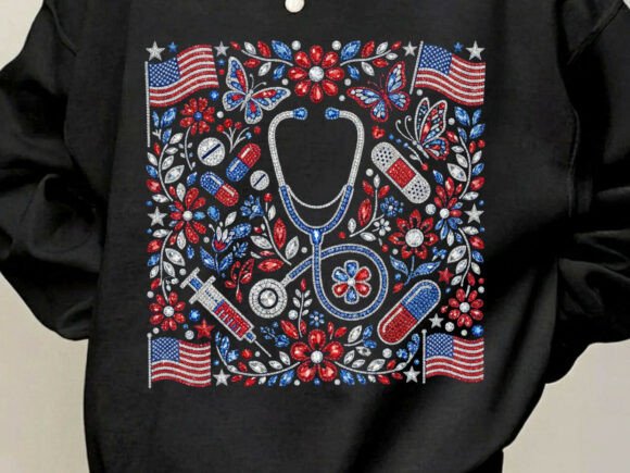 Medical Stethoscope Floral Rhinestone Tshirt: A Designer's Guide