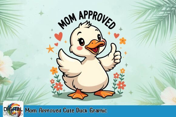 Mom Approved Cute Duck Graphic: Beyond the Sticker Sheet