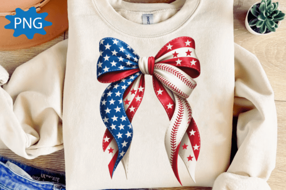 Patriotic Bow PNG: Designing with 4th of July Coquette