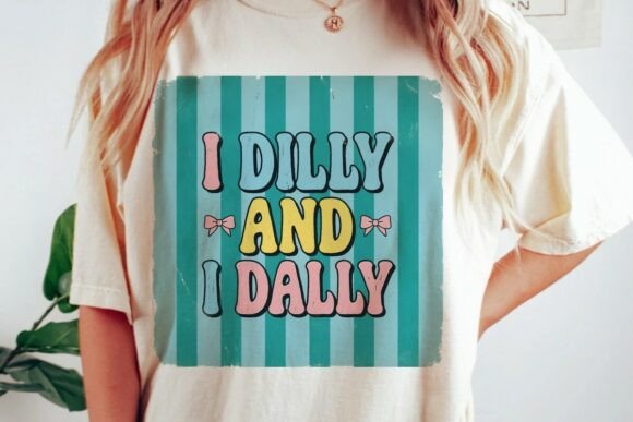 Retro Dilly Dally Striped Graphic Png: A Modern Vintage Essential