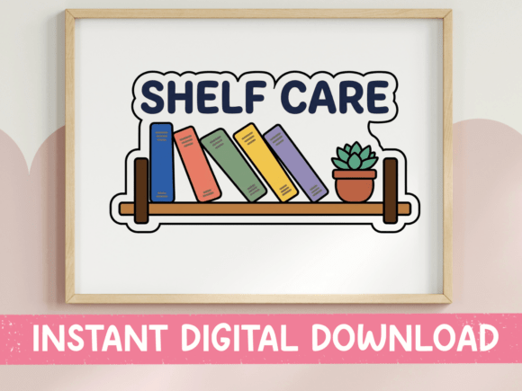 Shelf Care: The Bookshelf Sticker That Celebrates Reading