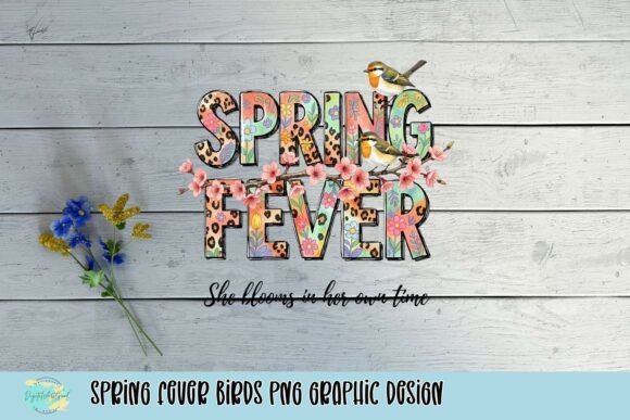 Spring Fever Birds PNG: A Vibrant Design Asset
